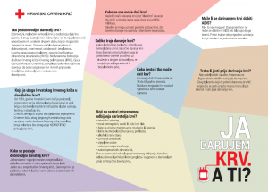 promotivni letak ja darujem krv1